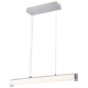 George Kovacs - P1151-084-L - LED Island Pendant - Tube - Brushed Nickel