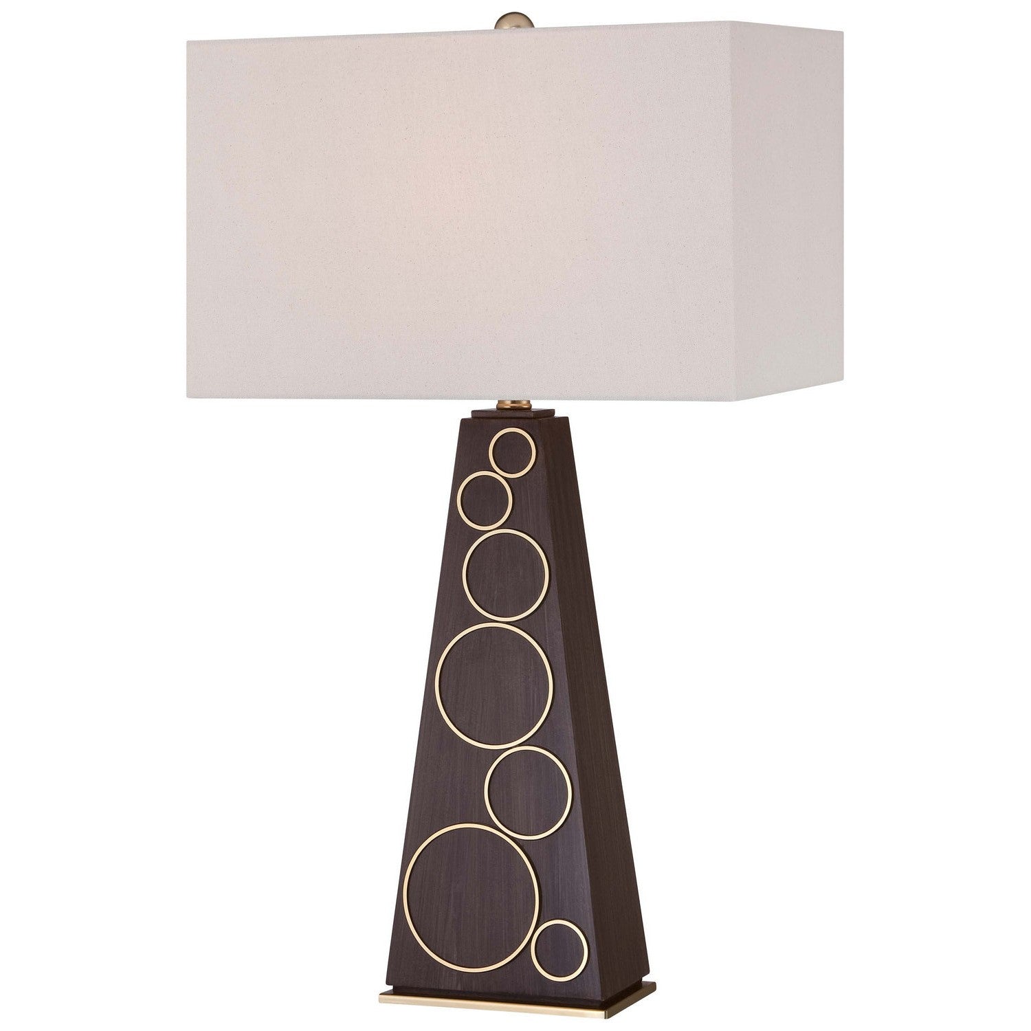 George Kovacs - P1610-0 - One Light Table Lamp - Portables - Dark Walnut With Honey Gold Accents