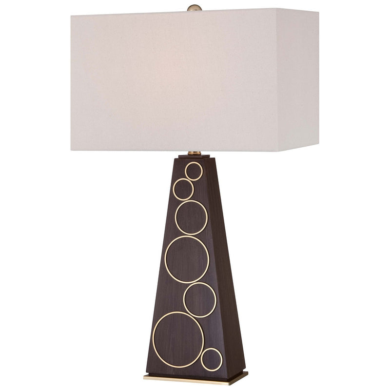 George Kovacs - P1610-0 - One Light Table Lamp - Portables - Dark Walnut With Honey Gold Accents