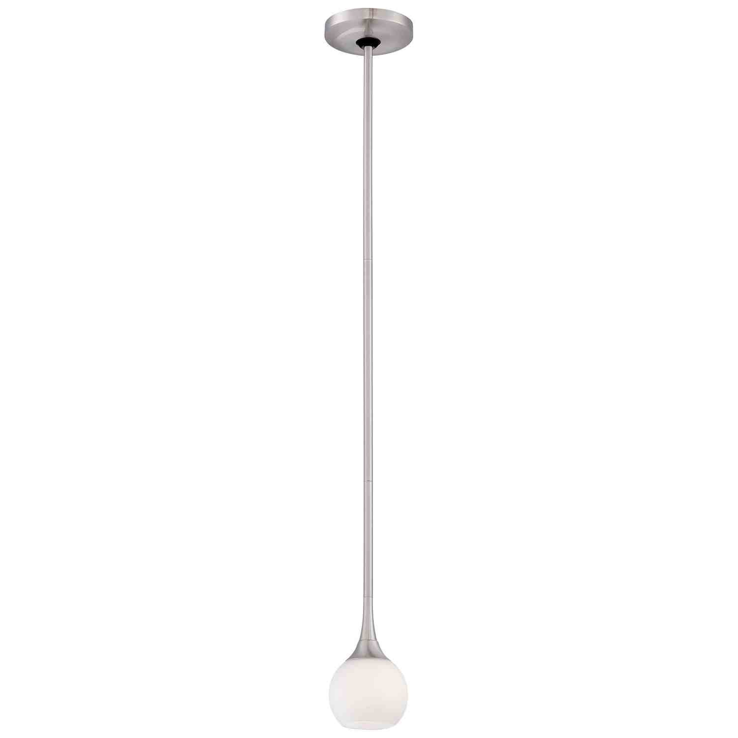 George Kovacs - P1801-084 - One Light Mini Pendant - Pontil - Brushed Nickel