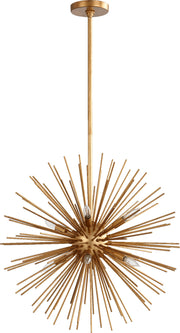 Quorum - 600-8-74 - Eight Light Pendant - ELECTRA - Gold Leaf