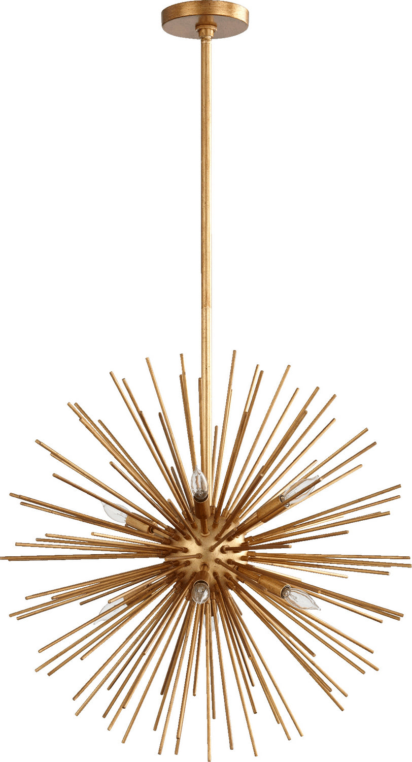 Quorum - 600-8-74 - Eight Light Pendant - ELECTRA - Gold Leaf