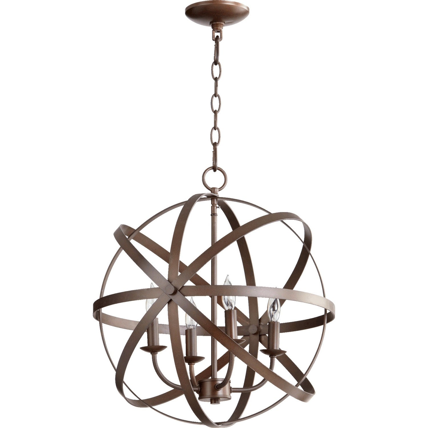 Quorum - 6009-4-86 - Four Light Chandelier - Celeste - Oiled Bronze