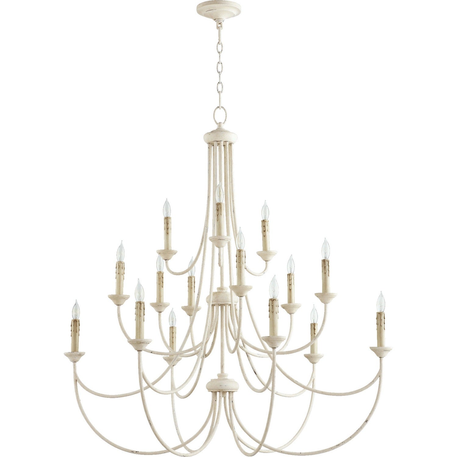 Quorum - 6250-15-70 - 15 Light Chandelier - Brooks - Persian White