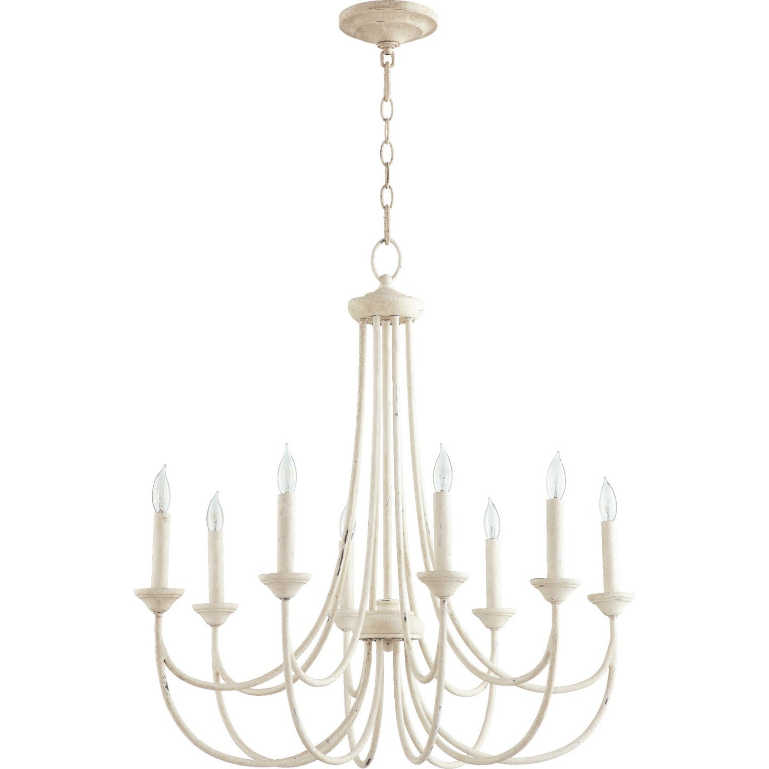 Quorum - 6250-8-70 - Eight Light Chandelier - Brooks - Persian White