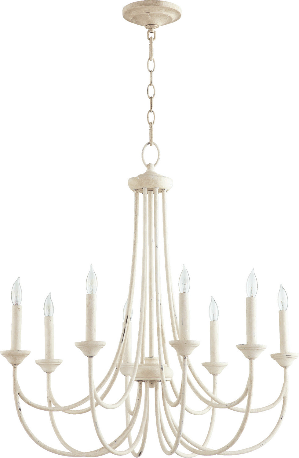 Quorum - 6250-8-70 - Eight Light Chandelier - Brooks - Persian White