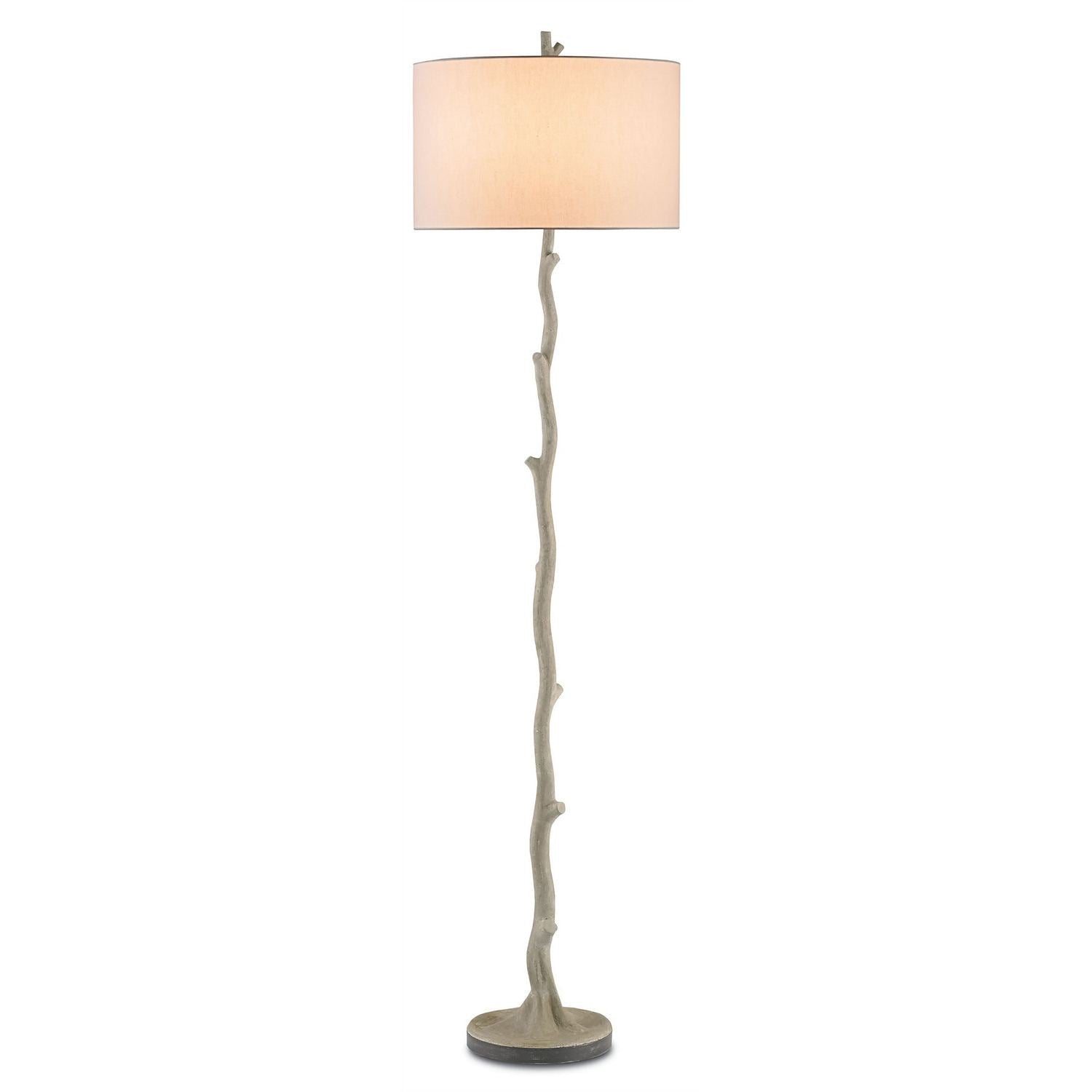 Currey and Company - 8064 - One Light Floor Lamp - Beaujon Collection - Polished/Aged Steel