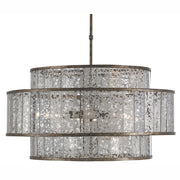 Currey and Company - 9454 - Eight Light Chandelier - Fantine Collection - Pyrite Bronze/Raj Mirror