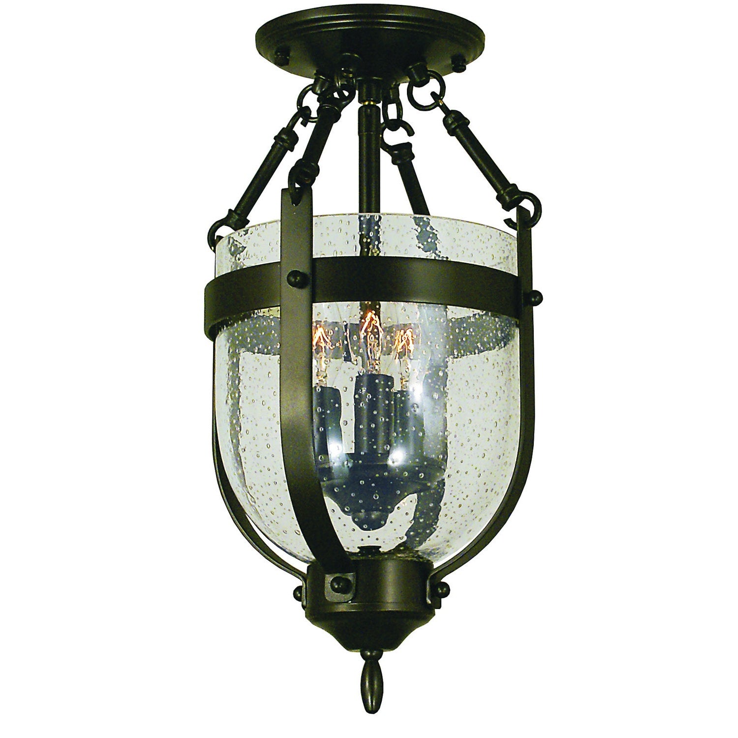 Framburg - 1010 MB - Three Light Flush / Semi-Flush Mount - Hannover - Mahogany Bronze