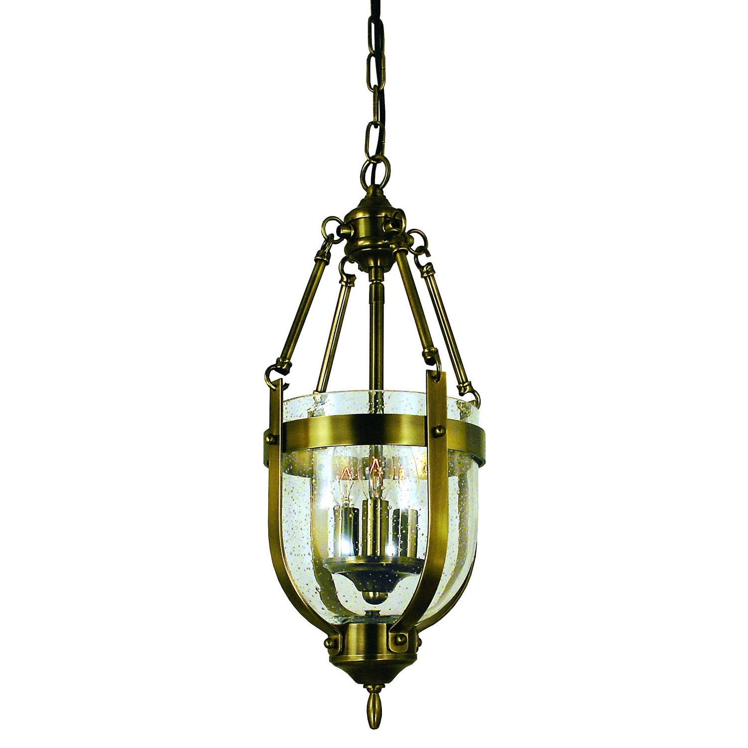 Framburg - 1013 AB - Three Light Chandelier - Hannover - Antique Brass