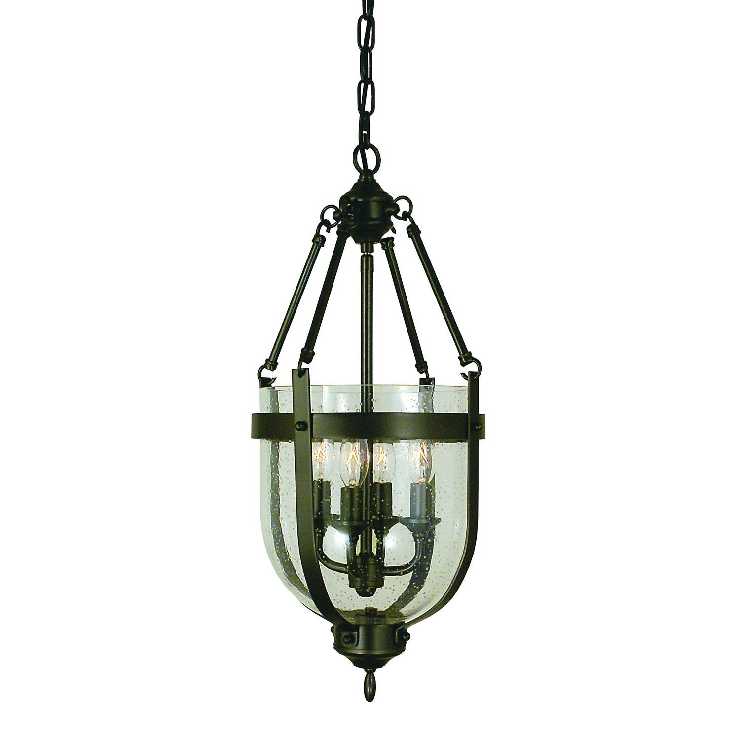 Framburg - 1014 MB - Four Light Chandelier - Hannover - Mahogany Bronze
