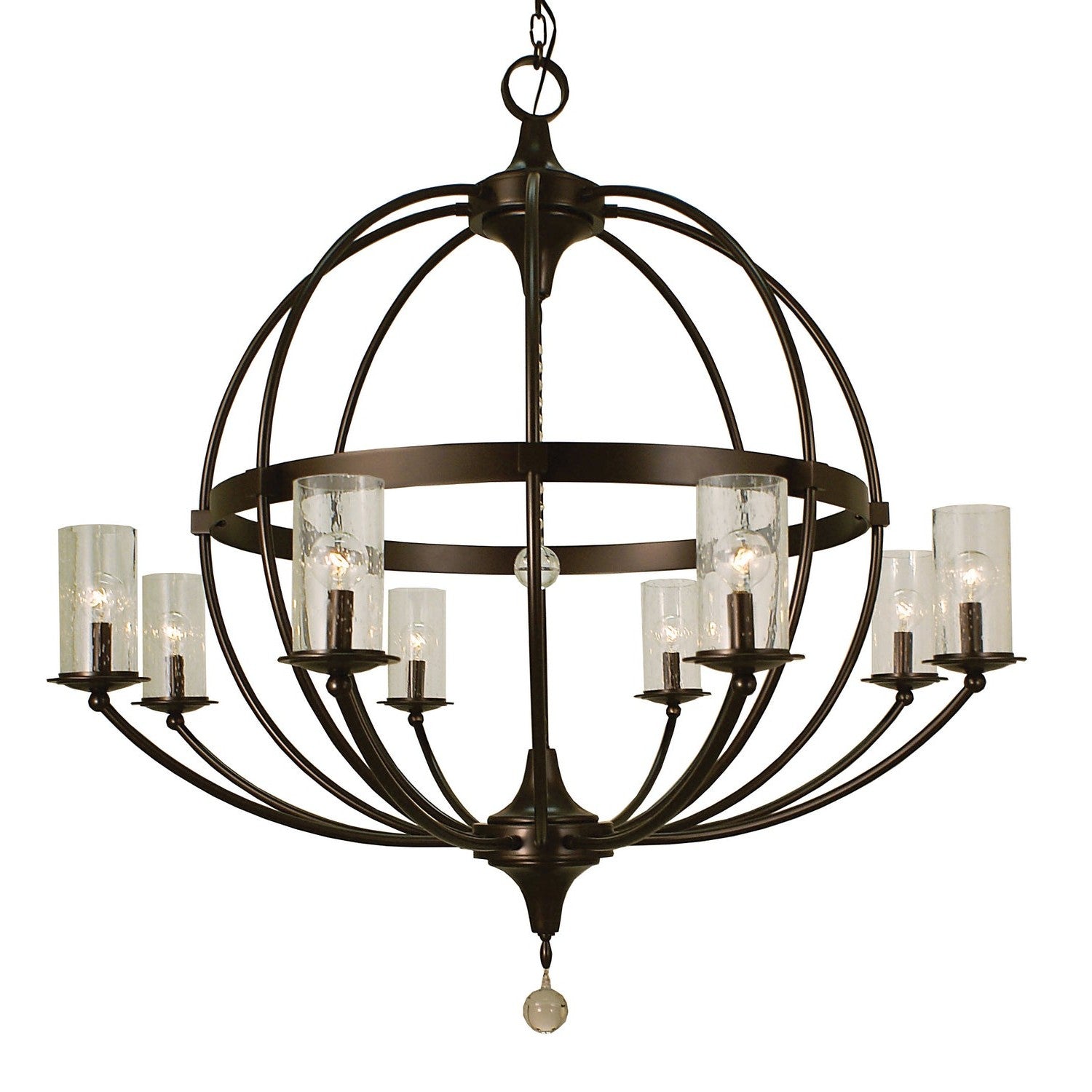 Framburg - 1078 MB - Eight Light Foyer Chandelier - Compass - Mahogany Bronze