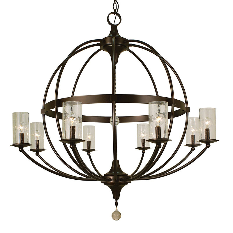 Framburg - 1078 MB - Eight Light Foyer Chandelier - Compass - Mahogany Bronze