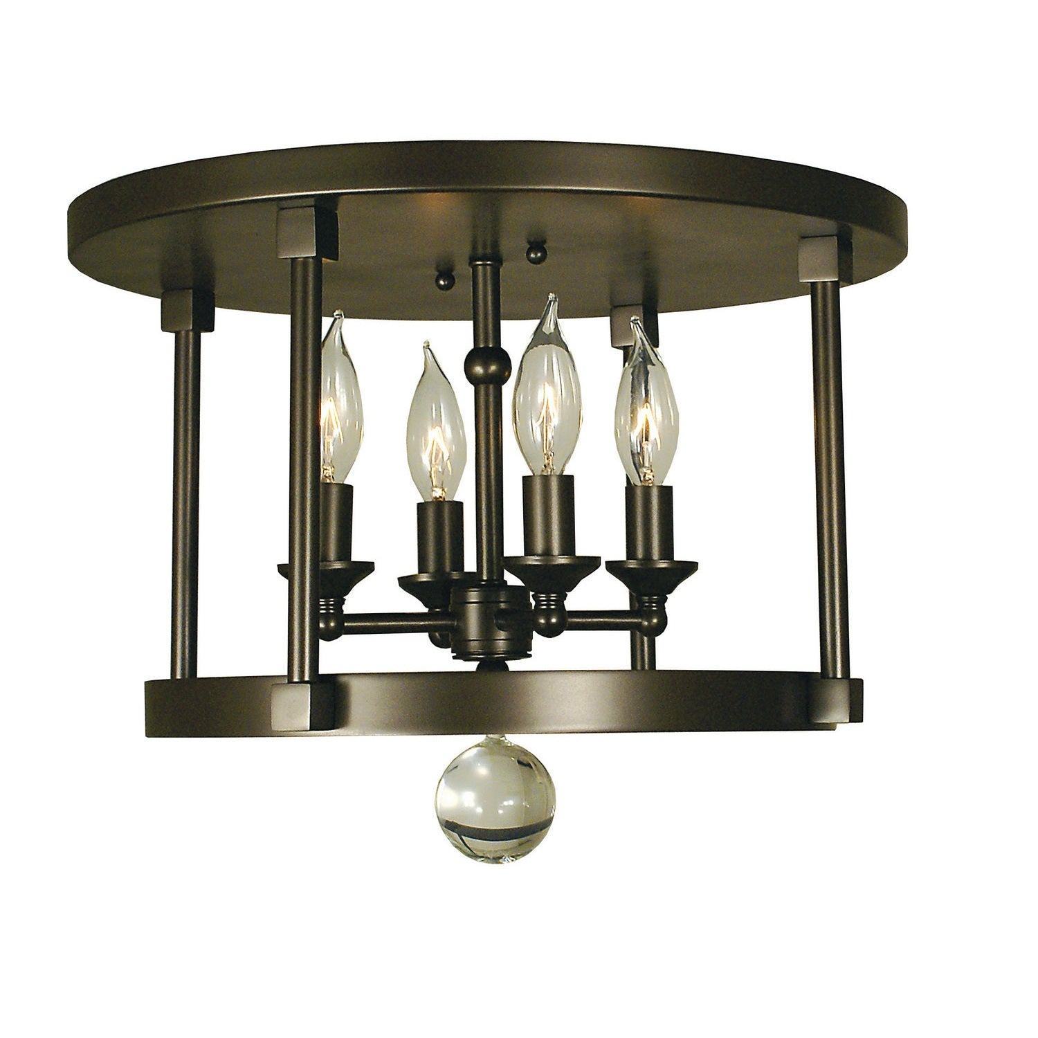 Framburg - 1102 MB - Four Light Flush / Semi-Flush Mount - Compass - Mahogany Bronze