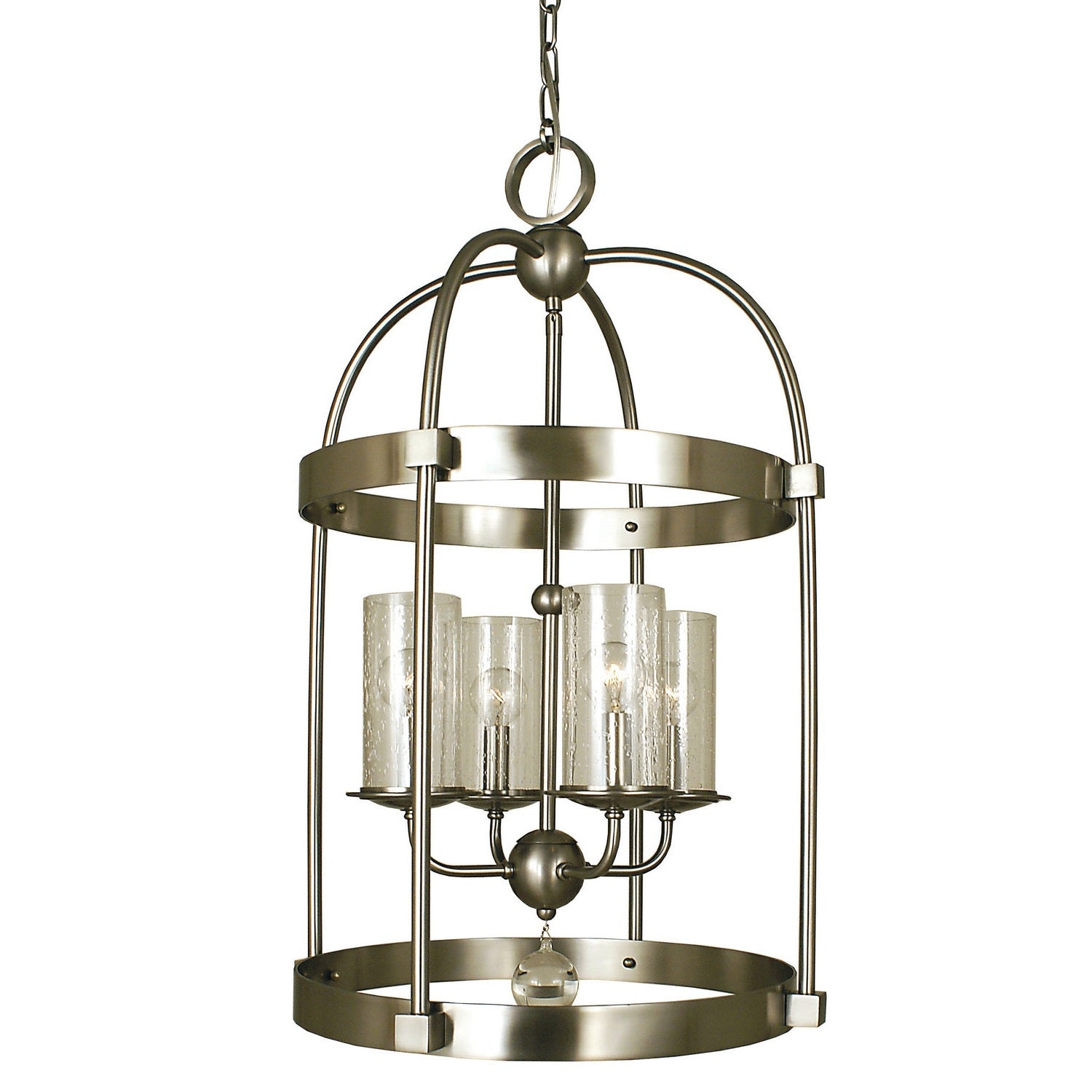 Framburg - 1104 BN - Four Light Chandelier - Compass - Brushed Nickel