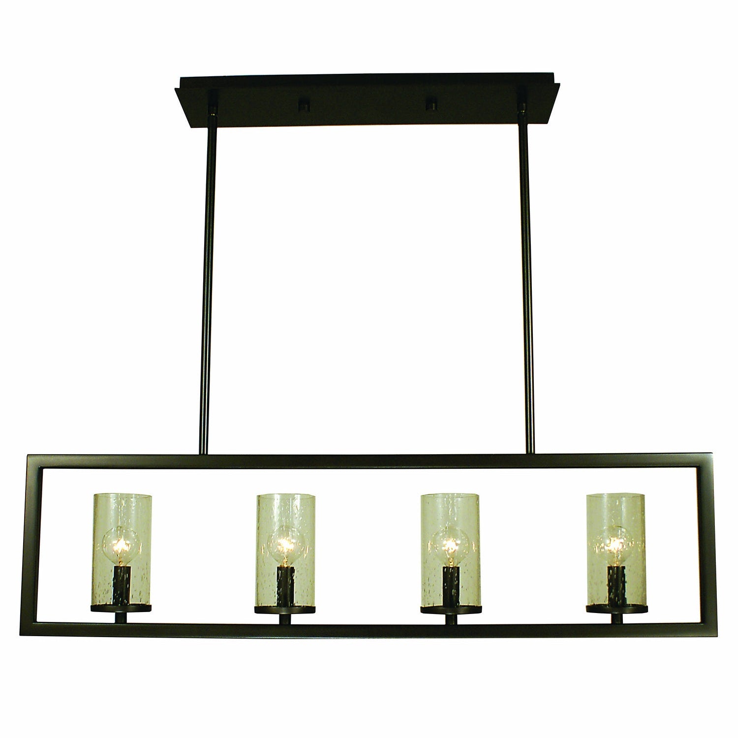 Framburg - 1154 MB - Four Light Island Chandelier - Theorem - Mahogany Bronze