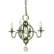 Framburg - 1159 BN - Four Light Chandelier - Quatrefoil - Brushed Nickel