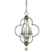 Framburg - 1160 BN - Four Light Chandelier - Quatrefoil - Brushed Nickel