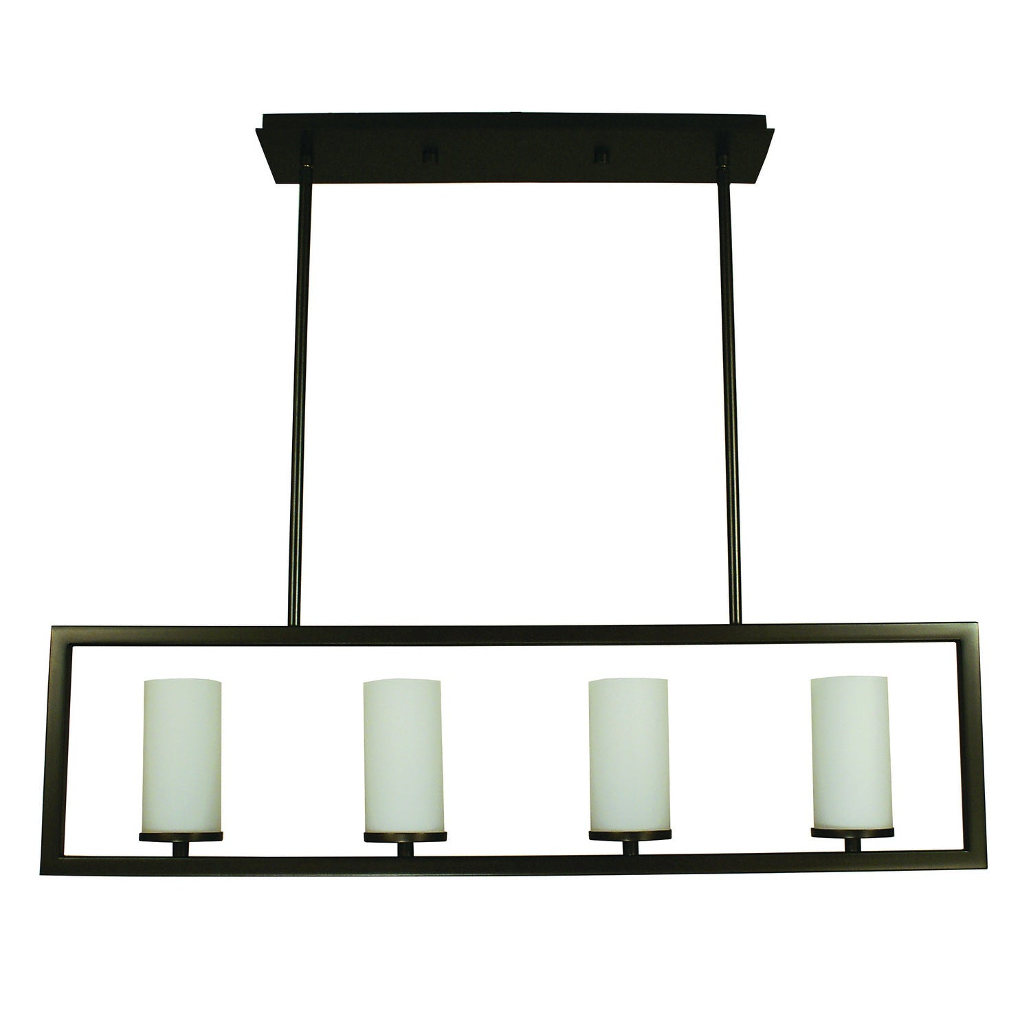 Framburg - 1194 MB - Four Light Island Chandelier - Theorem - Mahogany Bronze