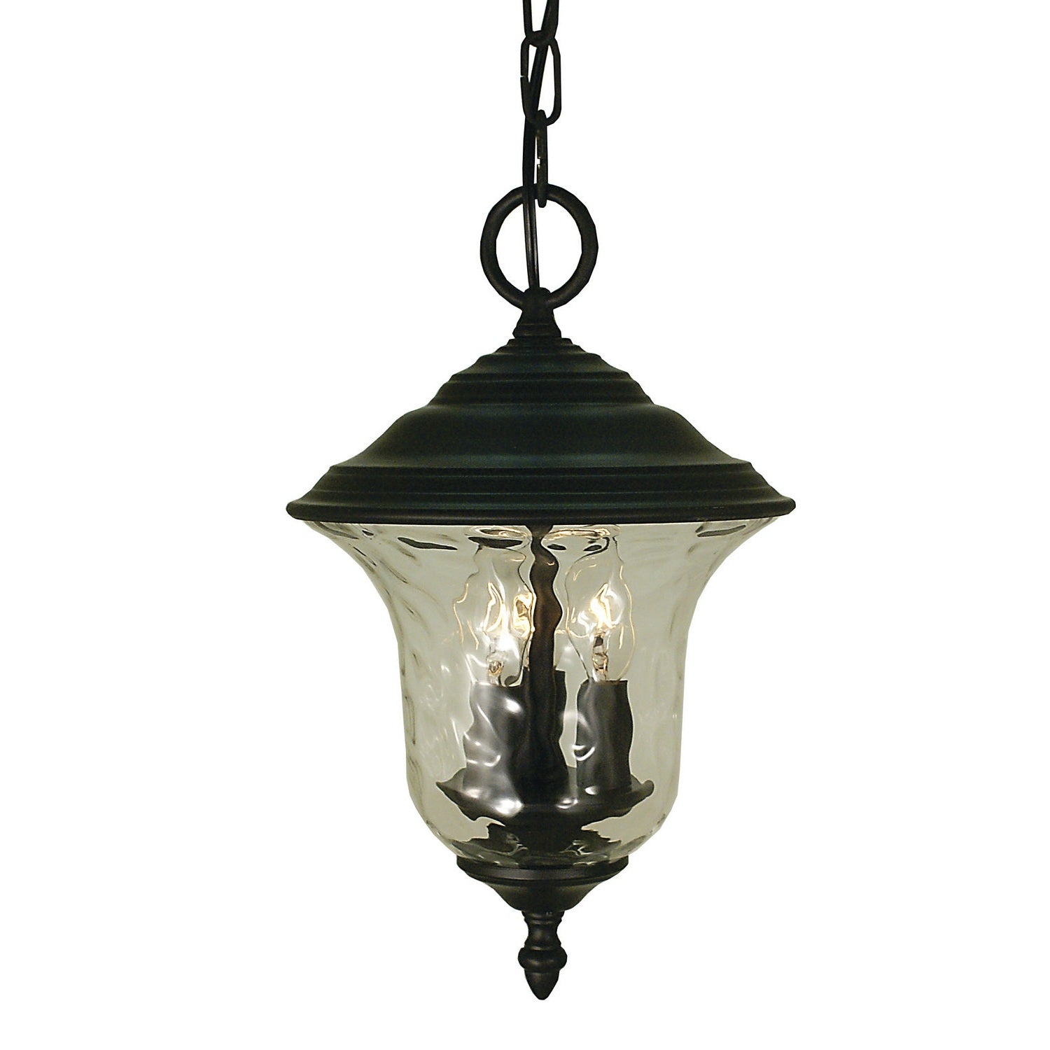 Framburg - 1221 CH - Three Light Exterior Ceiling Mount - Hartford - Charcoal