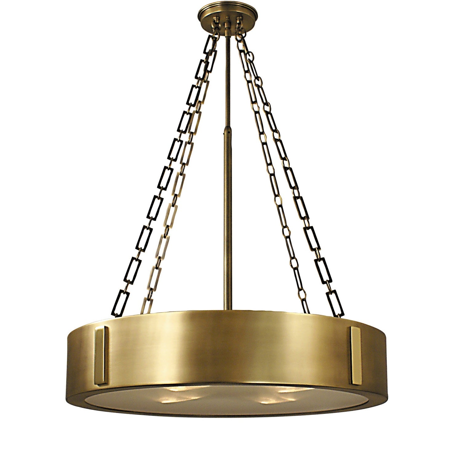 Framburg - 2414 HB/PB - Four Light Chandelier - Oracle - Harvest Bronze w/Polished Brass