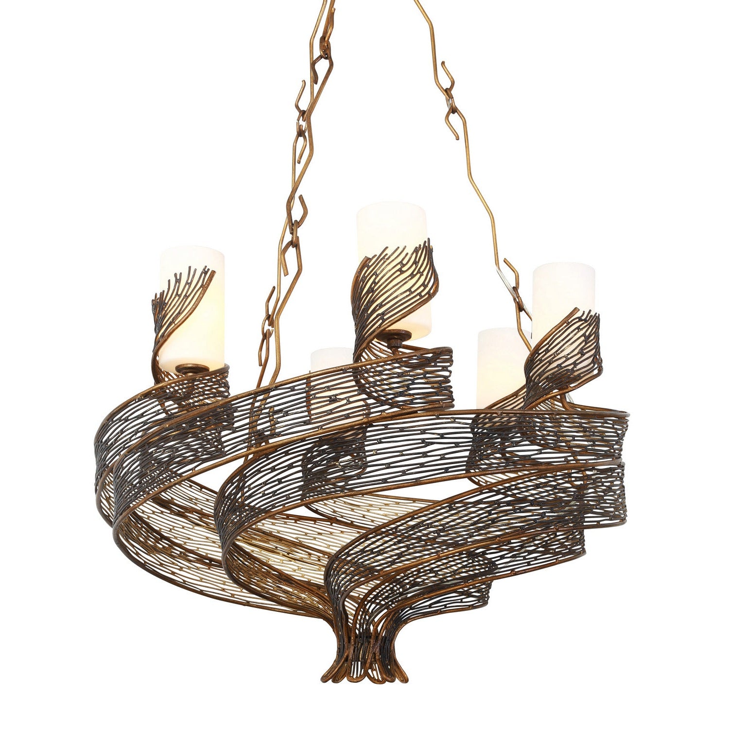 Varaluz - 240C06HO - Six Light Chandelier - Flow - Hammered Ore