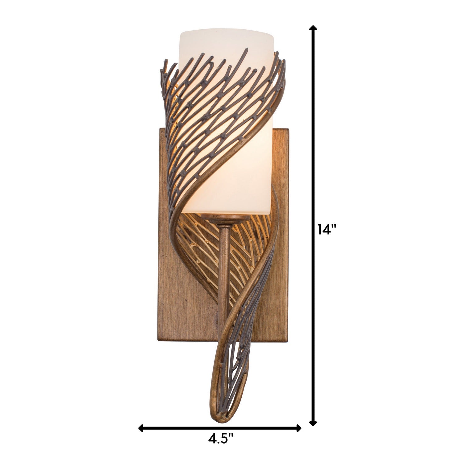 Varaluz - 240K01HO - One Light Wall Sconce - Flow - Hammered Ore