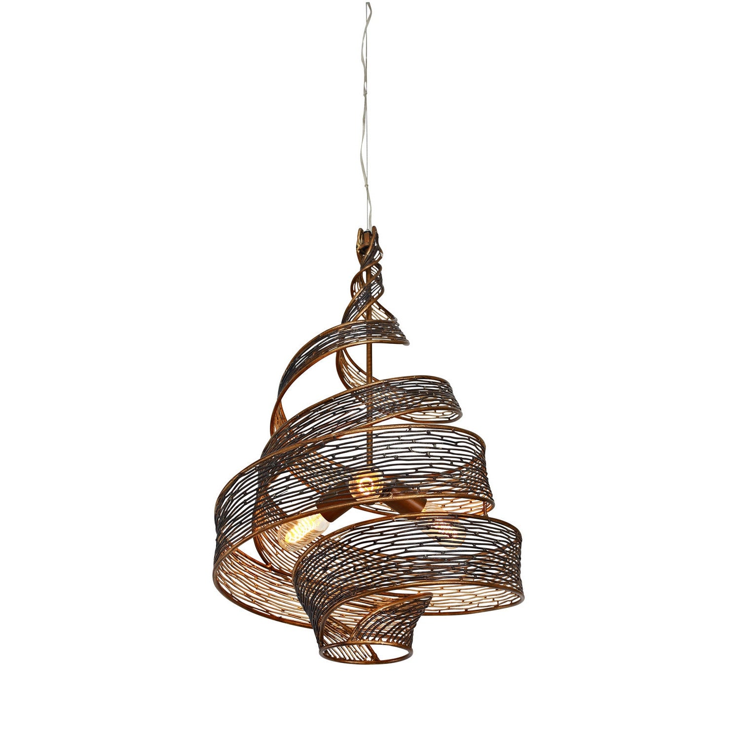 Varaluz - 240P03HO - Three Light Pendant - Flow - Hammered Ore