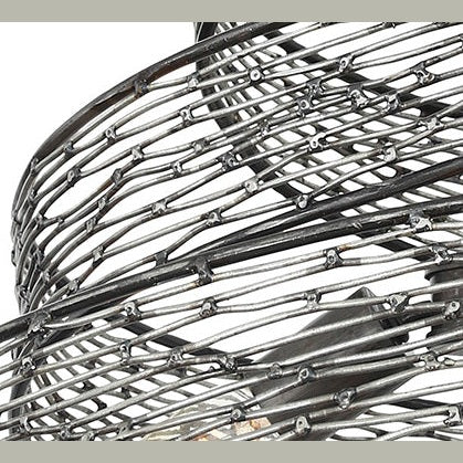 Varaluz - 240P03SL - Three Light Pendant - Flow - Steel
