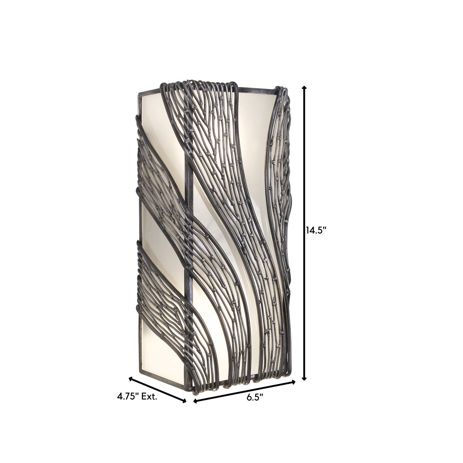 Varaluz - 240W02SL - Two Light Wall Sconce - Flow - Steel