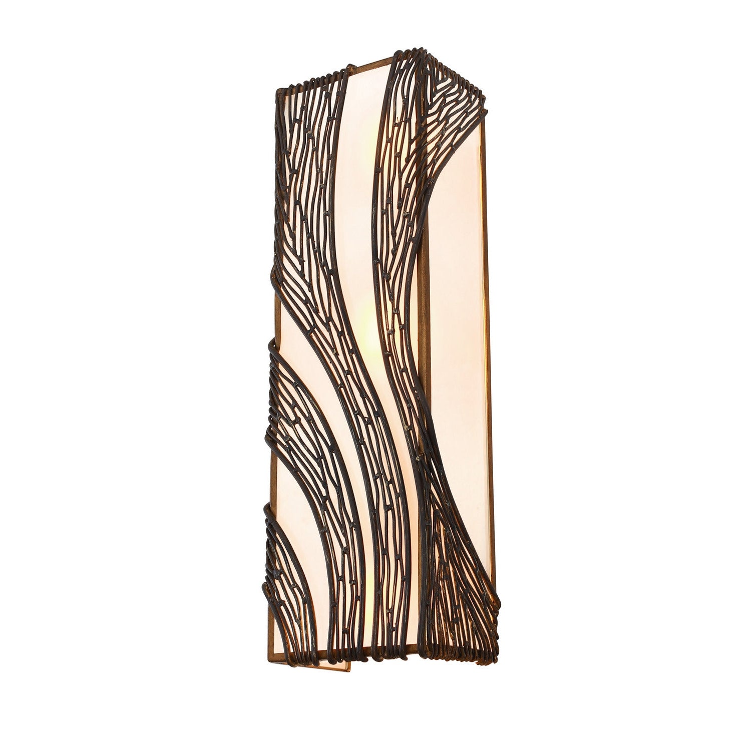 Varaluz - 240W03HO - Three Light Wall Sconce - Flow - Hammered Ore