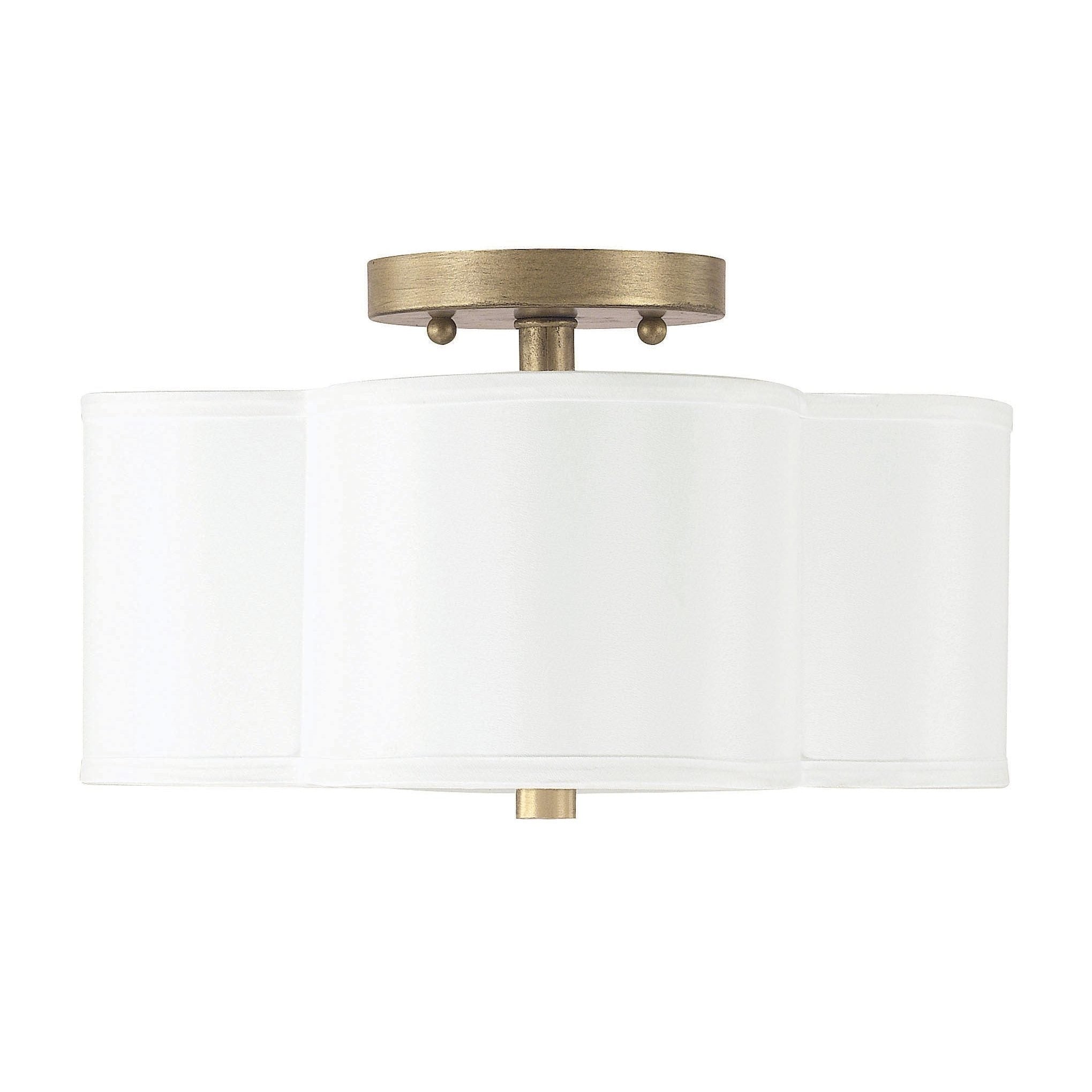Capital Lighting - 4452BG-557 - Two Light Semi Flush Mount - Quinn - Brushed Gold