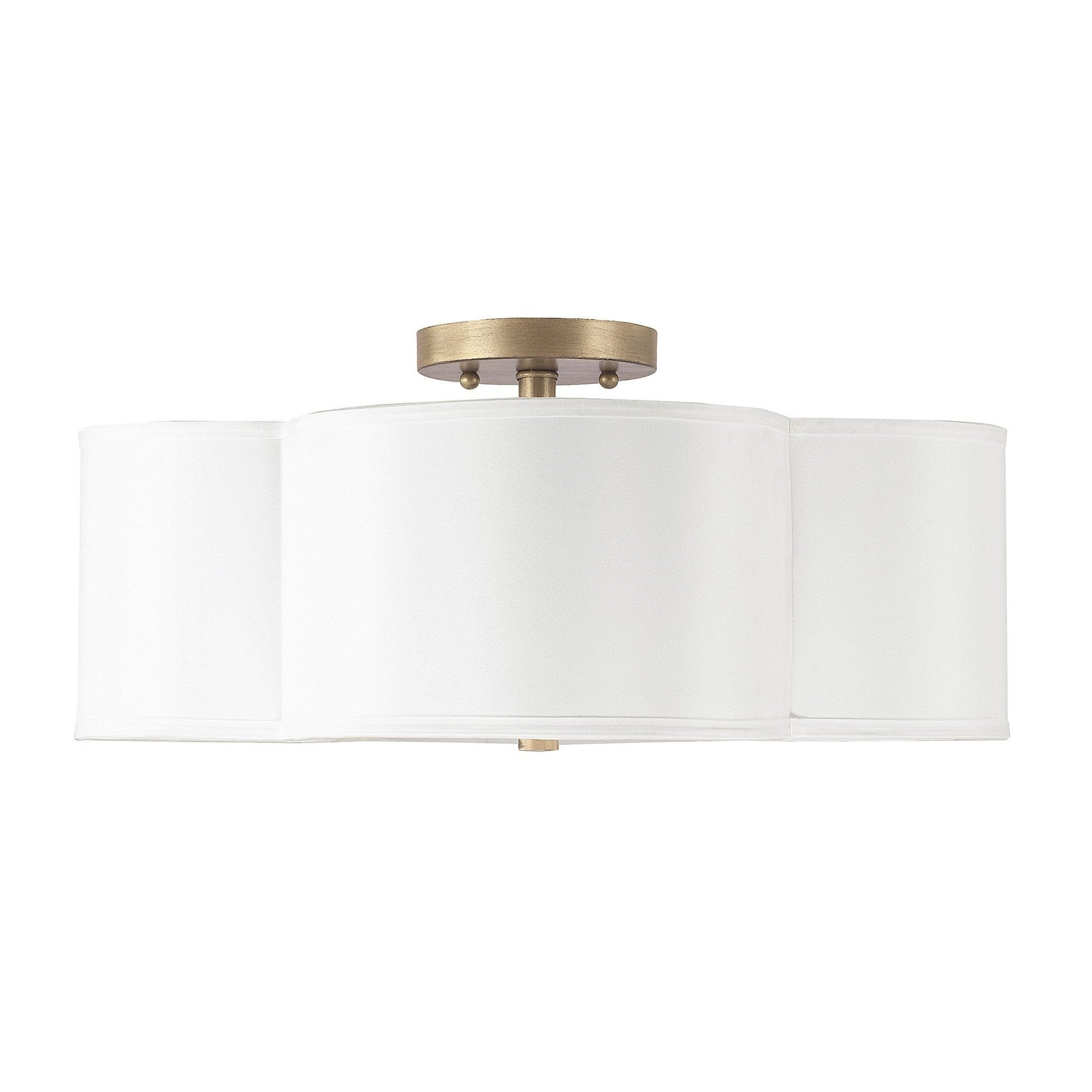 Capital Lighting - 4453BG-561 - Four Light Semi Flush Mount - Quinn - Brushed Gold