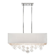 Kichler - 83248 - Six Light Linear Chandelier - Piatt - Chrome