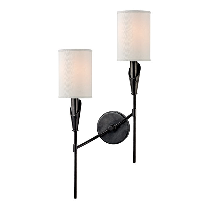 Hudson Valley - 1312L-OB - Two Light Wall Sconce - Tate - Old Bronze