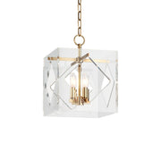 Hudson Valley - 5912-AGB - Four Light Lantern - Travis - Aged Brass