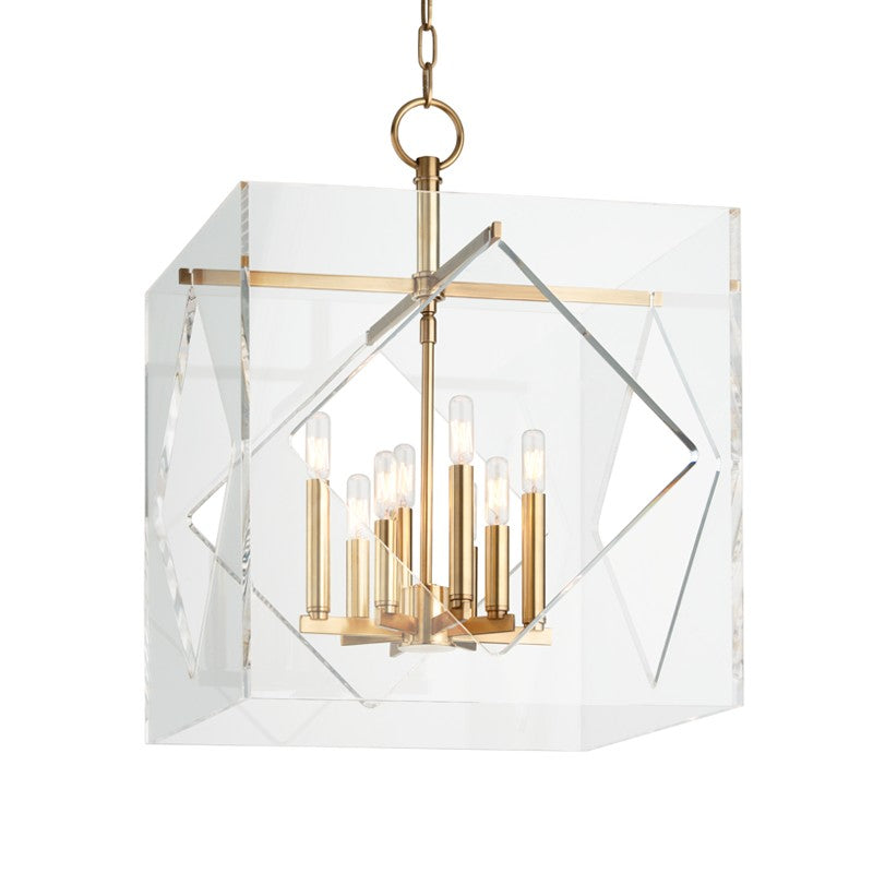 Hudson Valley - 5920-AGB - Eight Light Chandelier - Travis - Aged Brass