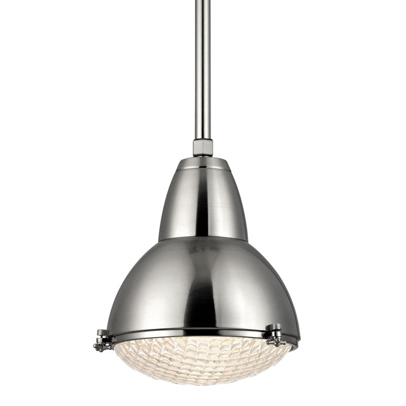 Hudson Valley - 8113-SN - One Light Pendant - Belmont - Satin Nickel