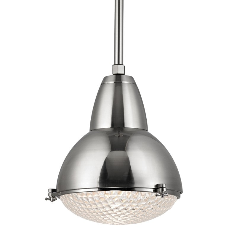 Hudson Valley - 8117-SN - One Light Pendant - Belmont - Satin Nickel