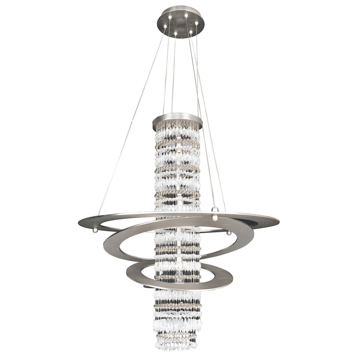Allegri - 022550-009-FR001 - Five Light Pendant - Giovanni - Brushed Nickel