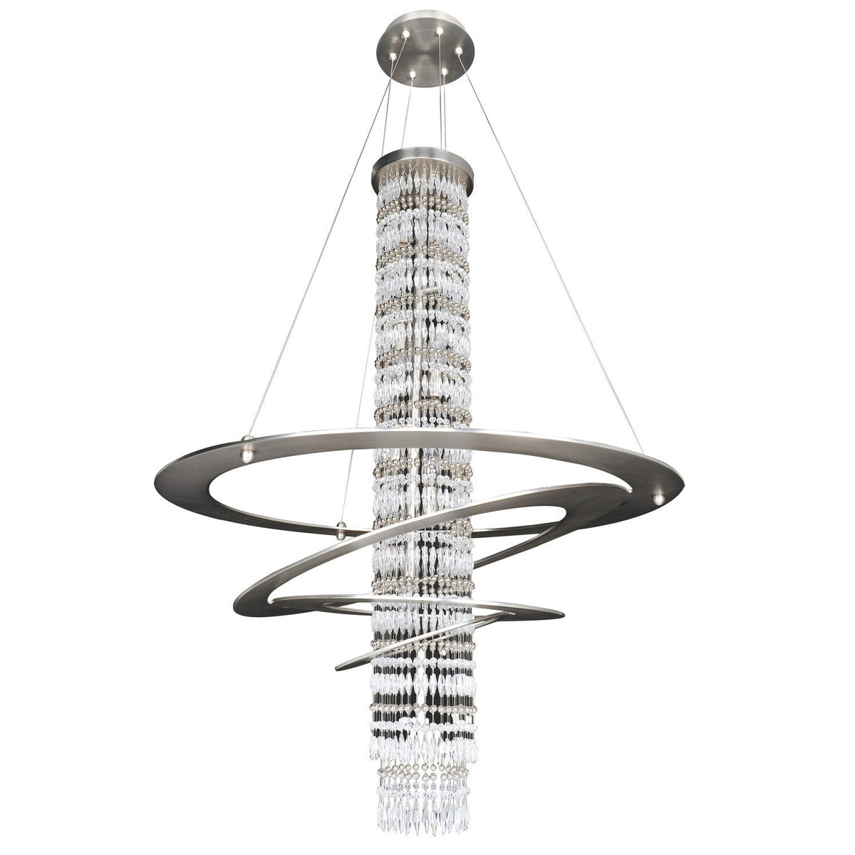 Allegri - 022552-009-FR001 - Seven Light Pendant - Giovanni - Brushed Nickel