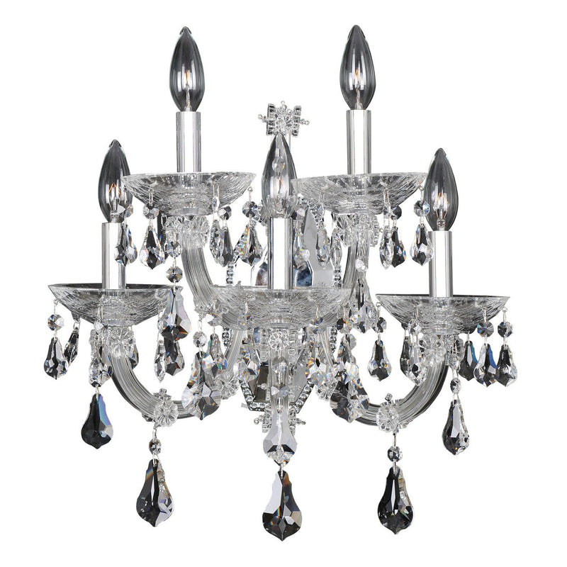 Allegri - 023421-010-FR001 - Five Light Wall Bracket - Brahms - Chrome