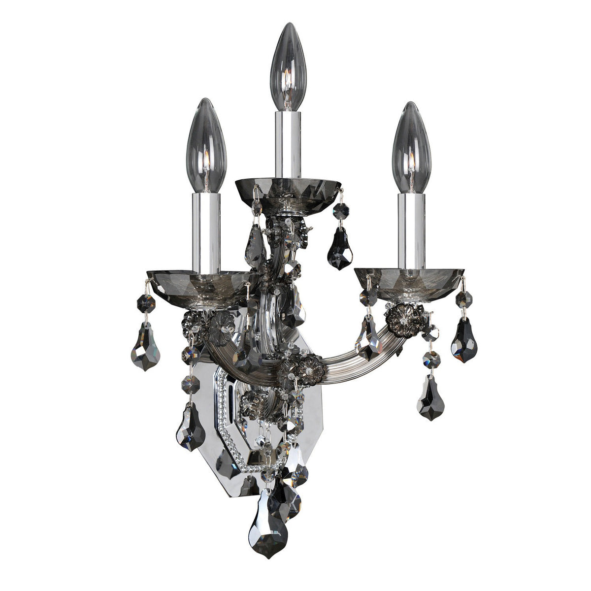 Allegri - 023423-010-FR006 - Three Light Wall Bracket - Brahms - Chrome