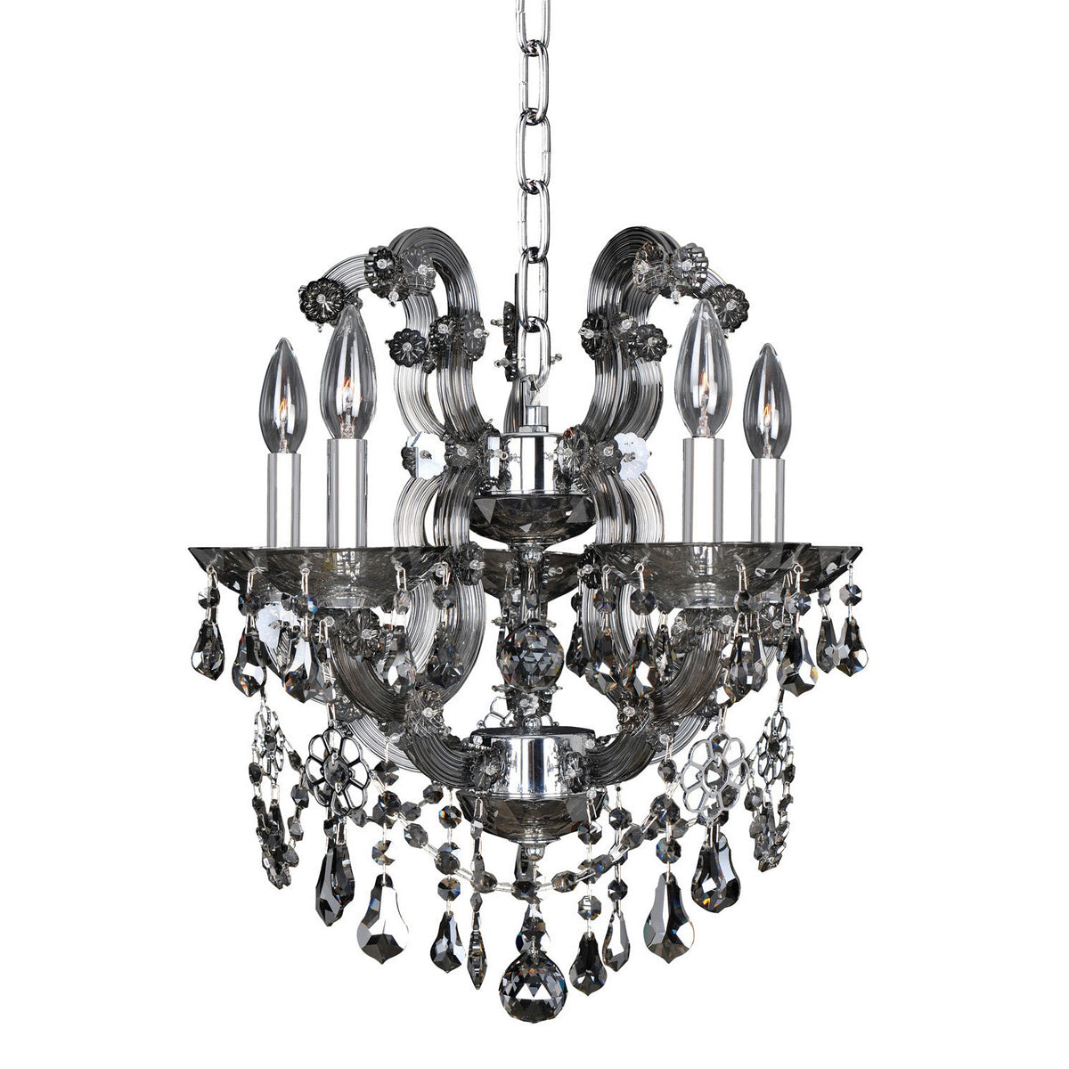 Allegri - 023453-010-FR006 - Five Light Chandelier - Brahms - Chrome