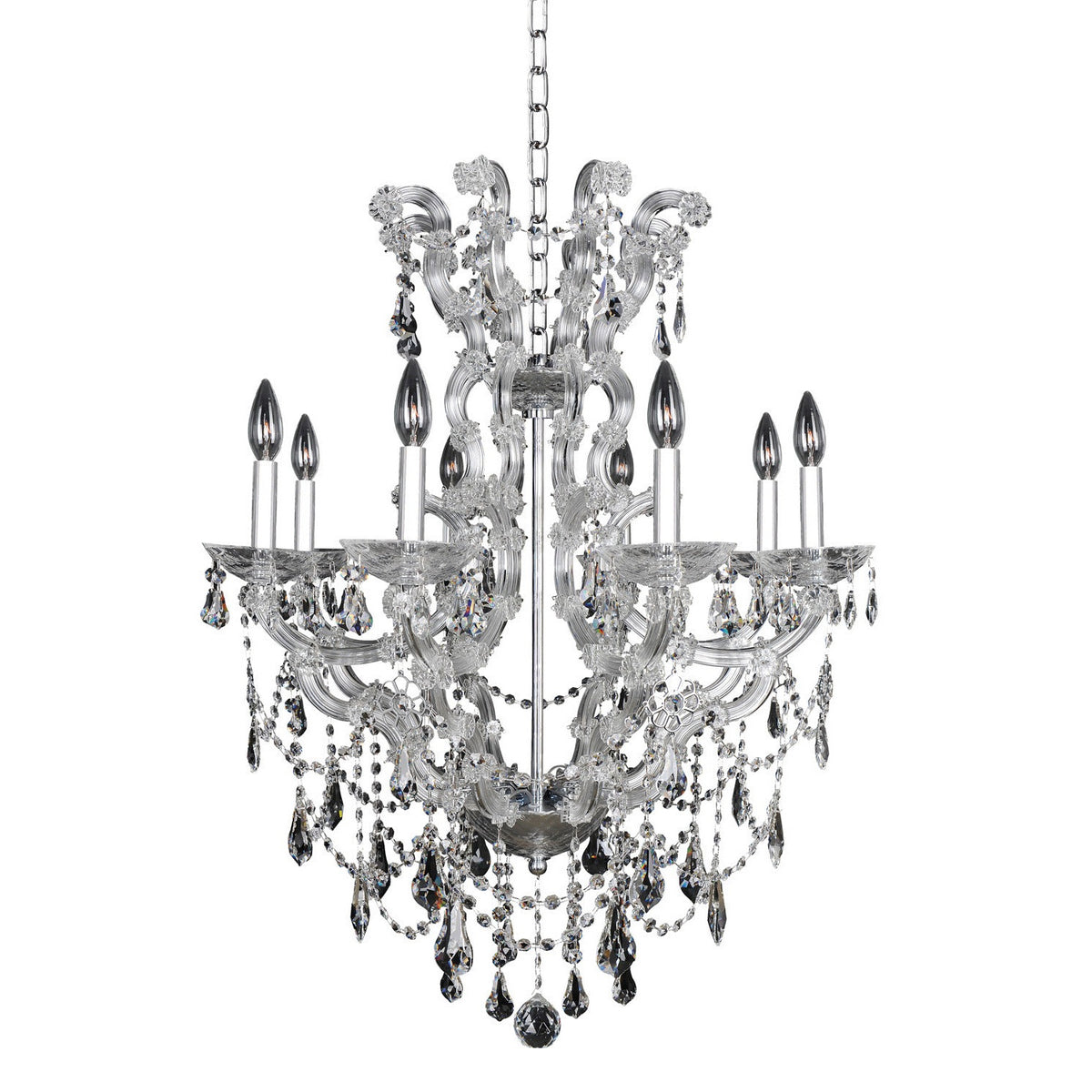 Allegri - 023454-010-FR001 - Eight Light Chandelier - Brahms - Chrome