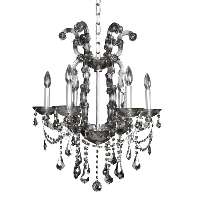 Allegri - 023455-010-FR006 - Six Light Chandelier - Brahms - Chrome