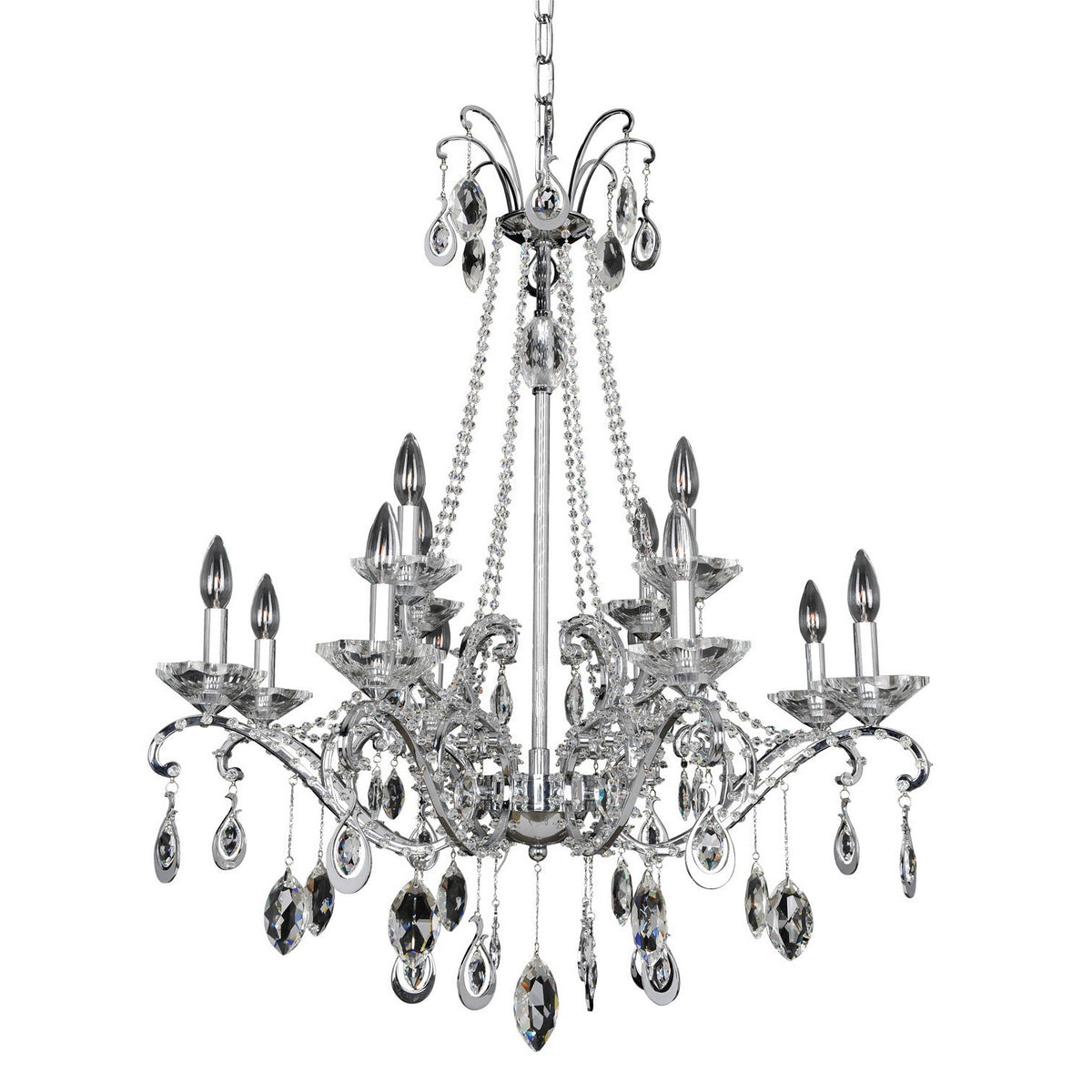 Allegri - 023551-010-FR001 - 12 Light Chandelier - Torreli - Chrome
