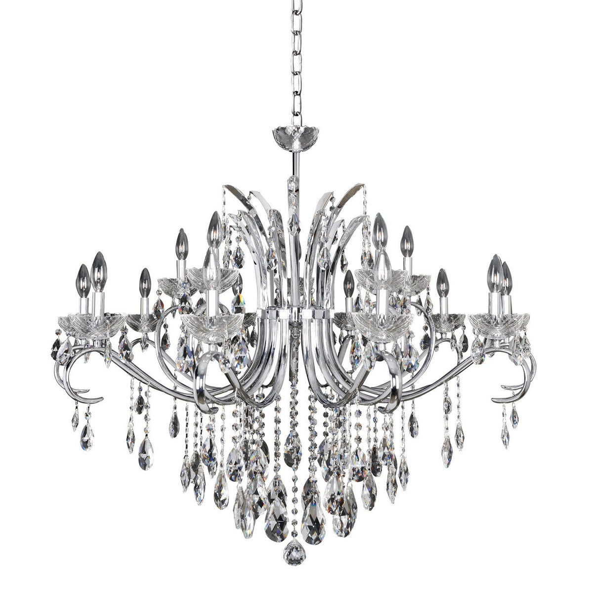 Allegri - 023850-010-FR001 - 15 Light Chandelier - Catalani - Chrome