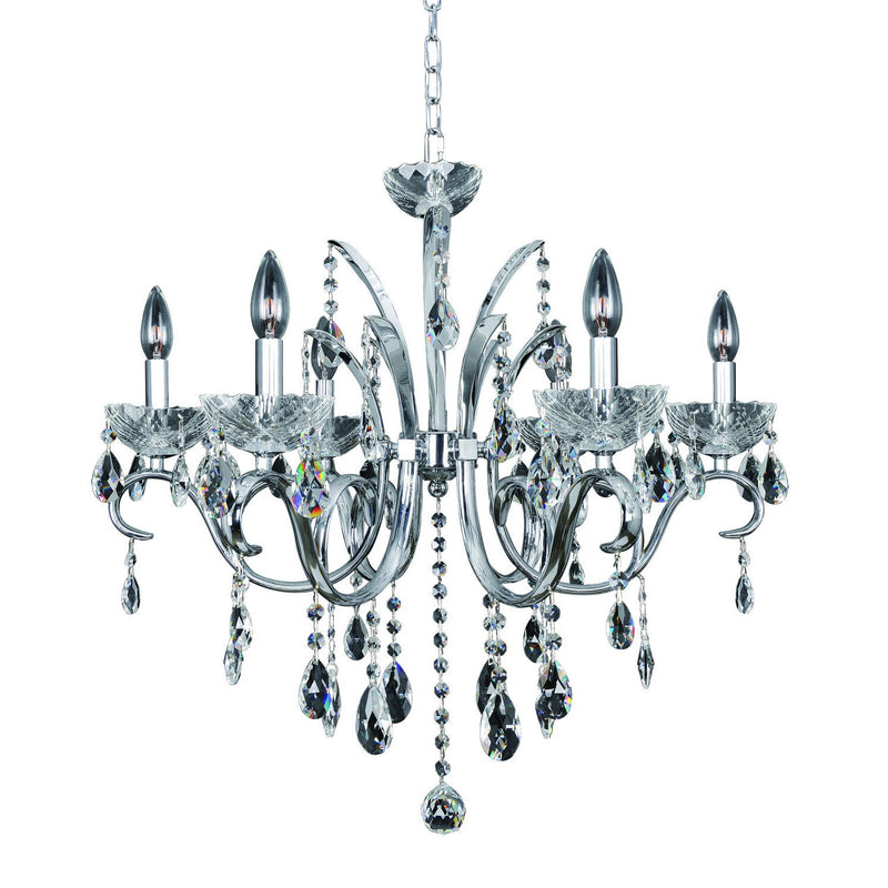 Allegri - 023854-010-FR001 - Six Light Chandelier - Catalani - Chrome
