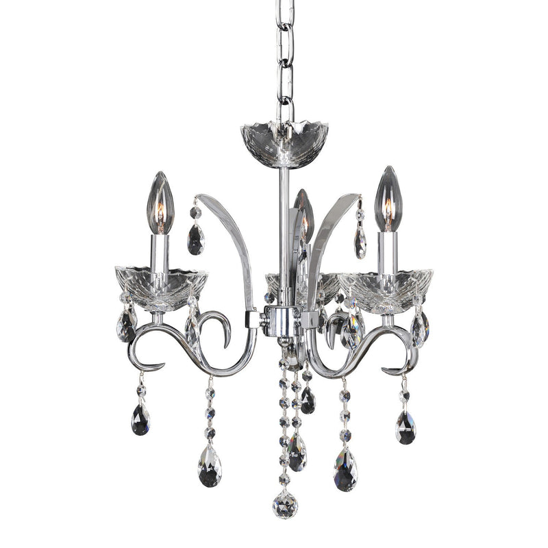 Allegri - 023855-010-FR001 - Three Light Chandelier - Catalani - Chrome